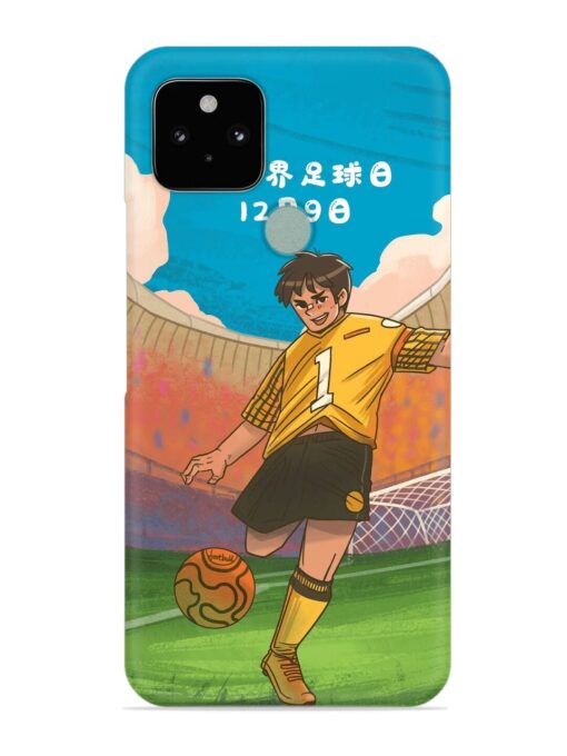 Soccer Kick Snap Case for Google Pixel 5 Zapvi