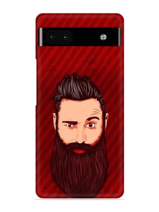 Beardo Man Snap Case for Google Pixel 6A Zapvi