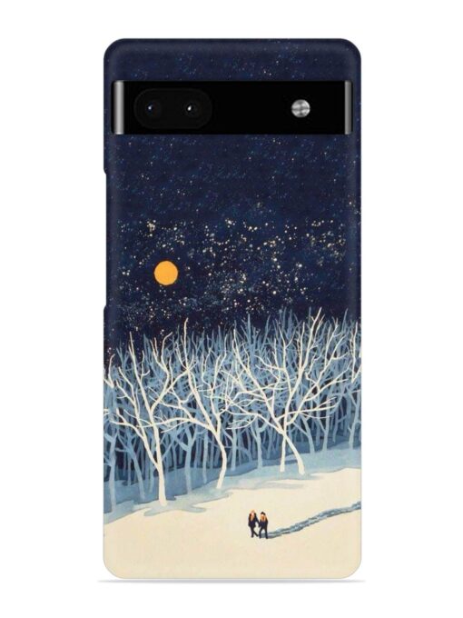 Full Moon Snowshoe Tour Snap Case for Google Pixel 6A Zapvi