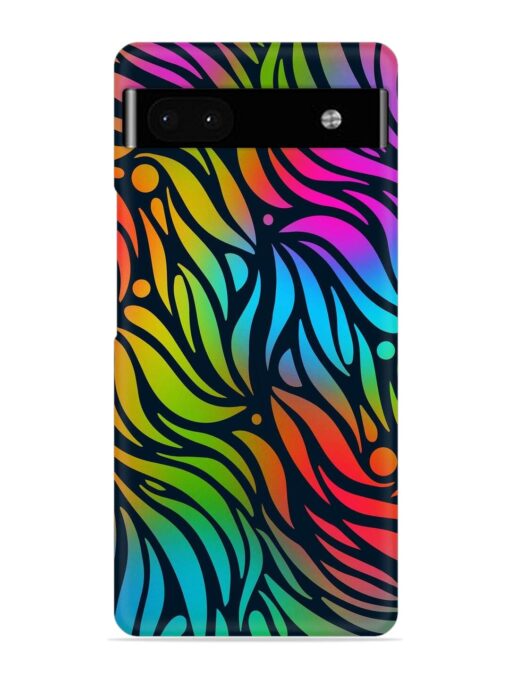 Abstract Leaf Design Snap Case for Google Pixel 6A Zapvi