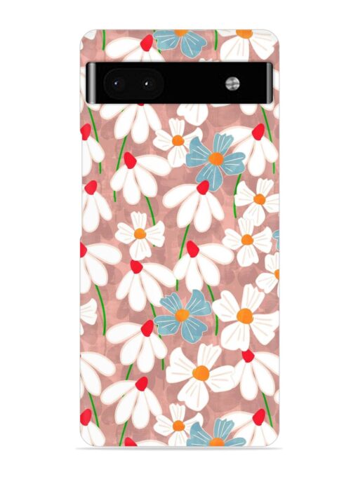 Abstract Petal Flowers Snap Case for Google Pixel 6A Zapvi