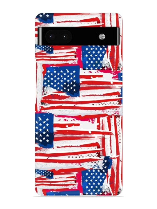 Usa Flag Seamless Snap Case for Google Pixel 6A Zapvi