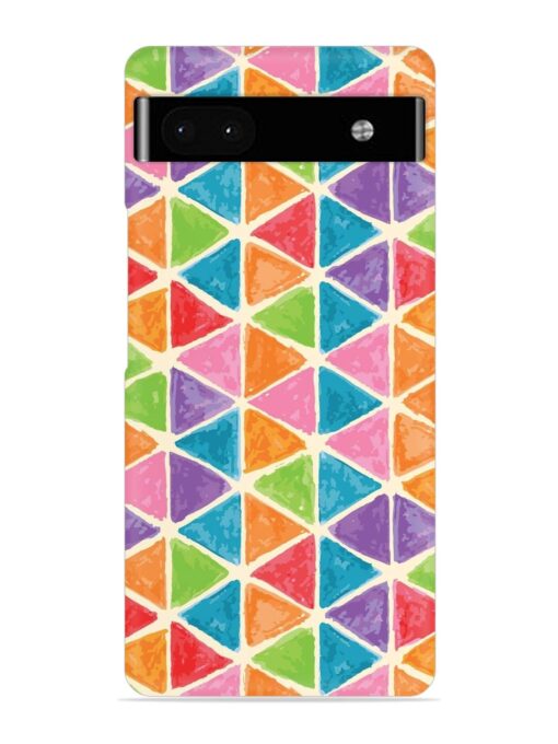 Seamless Colorful Isometric Snap Case for Google Pixel 6A Zapvi