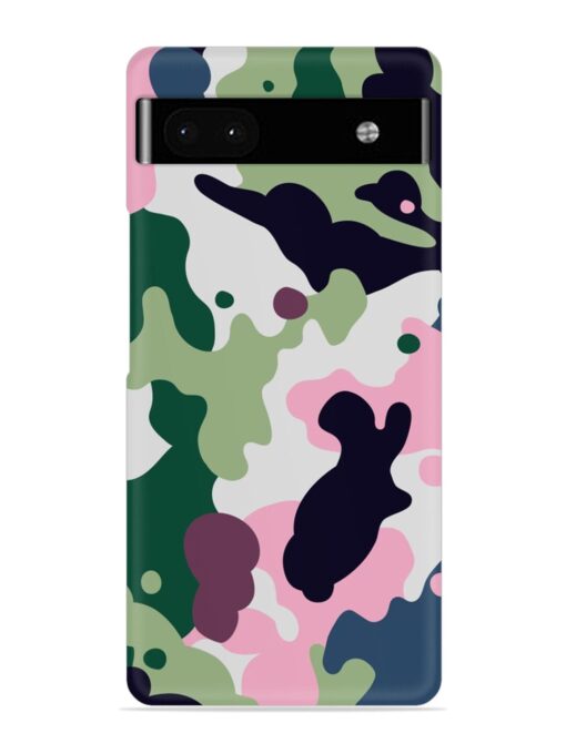 Seamless Funky Camouflage Snap Case for Google Pixel 6A Zapvi