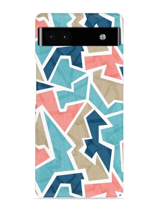 Vintage Geometric Triangle Snap Case for Google Pixel 6A Zapvi