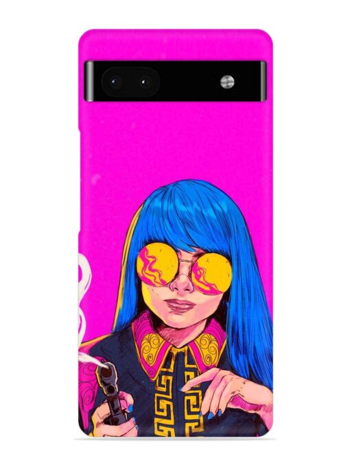 Aesthetic Anime Girl Snap Case for Google Pixel 6A Zapvi