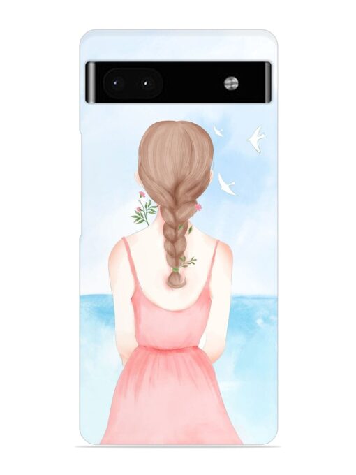 Watercolor Girl Vector Snap Case for Google Pixel 6A Zapvi