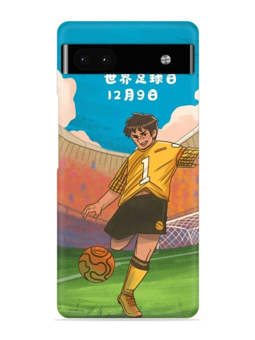 Soccer Kick Snap Case for Google Pixel 6A Zapvi