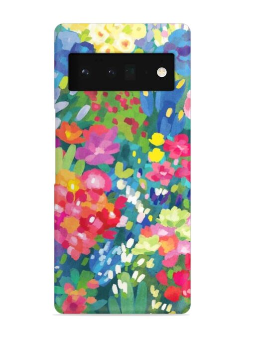 Watercolor Flower Art Snap Case for Google Pixel 6 Pro Zapvi