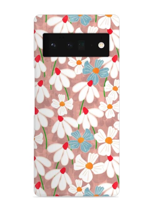 Abstract Petal Flowers Snap Case for Google Pixel 6 Pro Zapvi