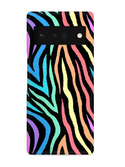 Colorful Abstract Zebra Snap Case for Google Pixel 6 Pro Zapvi