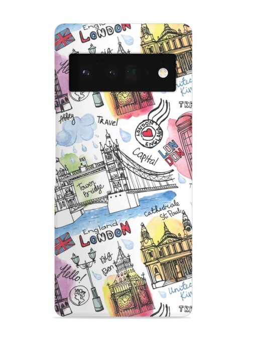 Vector London Landmark Snap Case for Google Pixel 6 Pro Zapvi