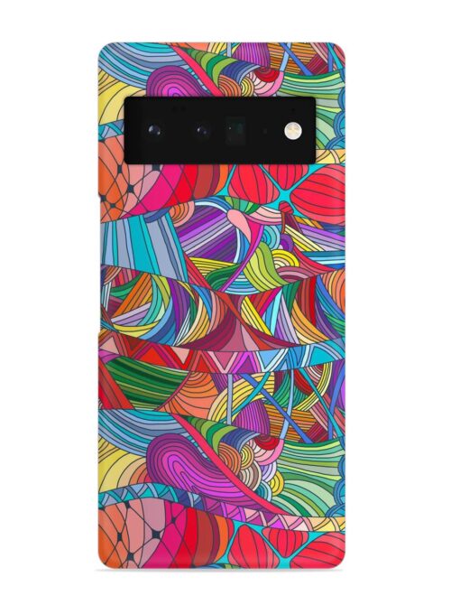 Seamless Patterns Hand Drawn Snap Case for Google Pixel 6 Pro Zapvi