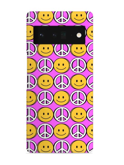 Smiley Face Peace Snap Case for Google Pixel 6 Pro Zapvi