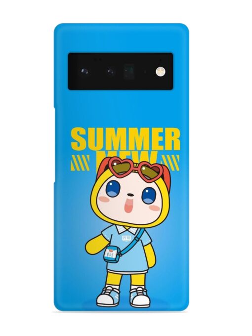 Summer Mew Cartoon Snap Case for Google Pixel 6 Pro Zapvi