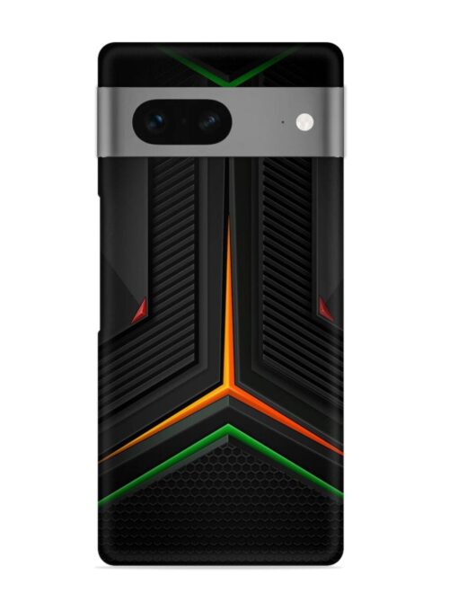 Orange Triangle Light Snap Case for Google Pixel 7 Zapvi