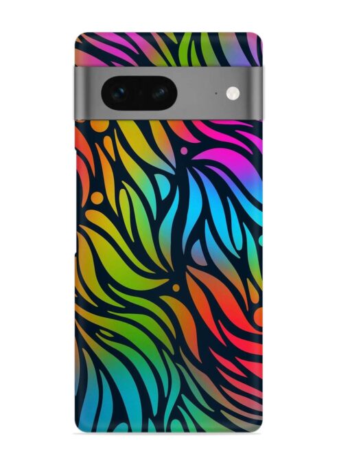 Abstract Leaf Design Snap Case for Google Pixel 7 Zapvi