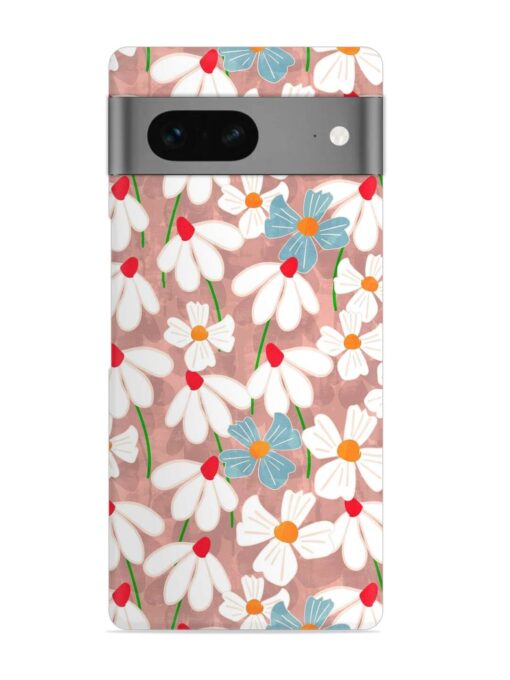 Abstract Petal Flowers Snap Case for Google Pixel 7 Zapvi