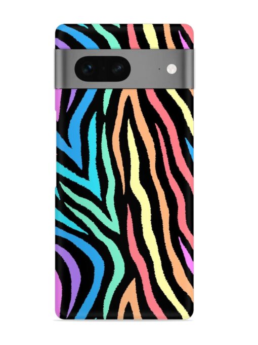 Colorful Abstract Zebra Snap Case for Google Pixel 7 Zapvi