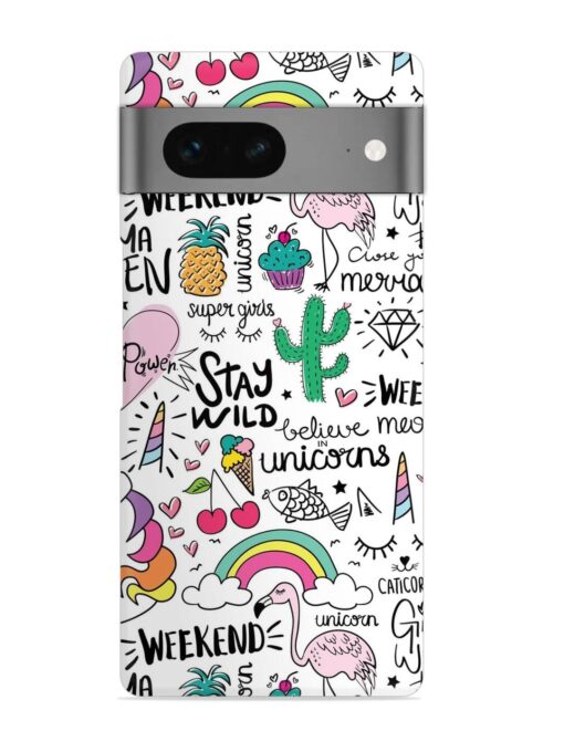 Unicorn Ice Cream Snap Case for Google Pixel 7 Zapvi