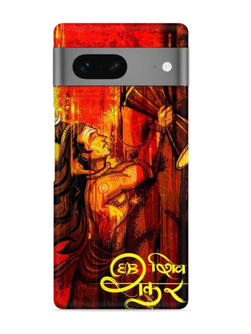 Illustration Lord Shiva Snap Case for Google Pixel 7 Zapvi