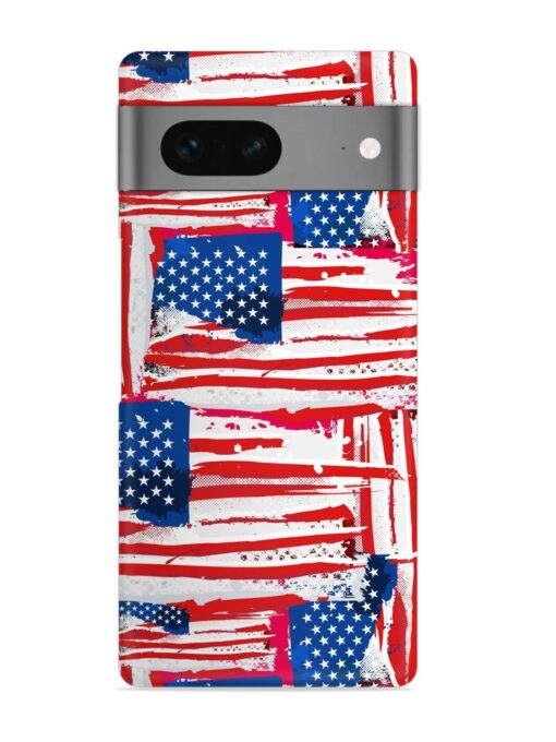 Usa Flag Seamless Snap Case for Google Pixel 7 Zapvi