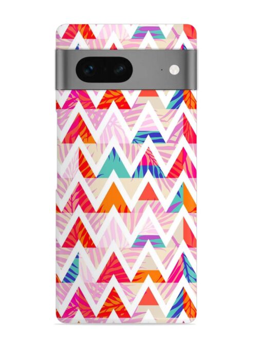 Abstract Triangle Background Snap Case for Google Pixel 7 Zapvi