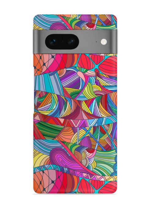 Seamless Patterns Hand Drawn Snap Case for Google Pixel 7 Zapvi