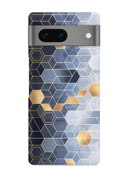 Geometric Abstraction Hexagons Snap Case for Google Pixel 7 Zapvi