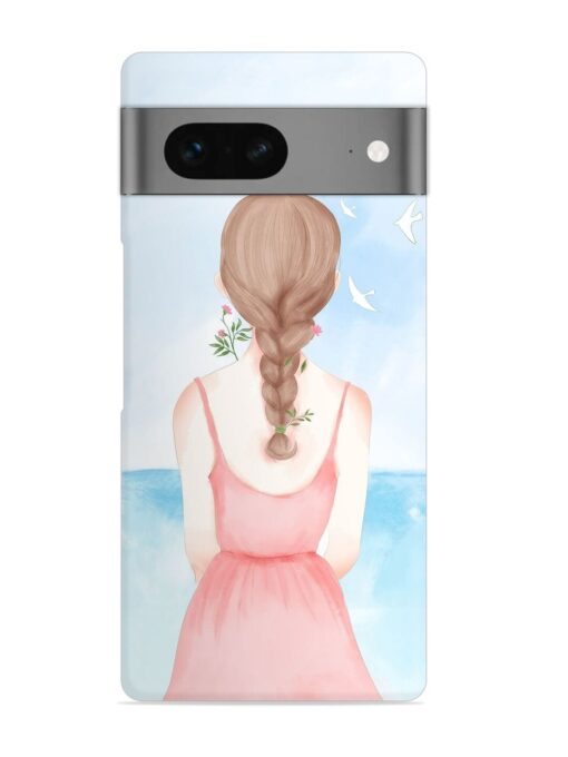 Watercolor Girl Vector Snap Case for Google Pixel 7 Zapvi