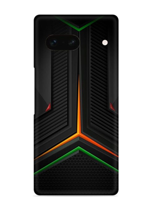 Orange Triangle Light Snap Case for Google Pixel 7A Zapvi