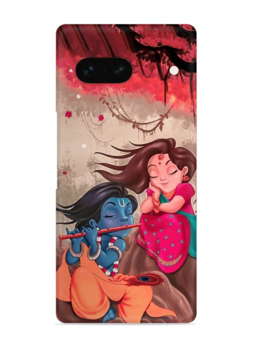 Radhe Krishna Water Art Snap Case for Google Pixel 7A Zapvi