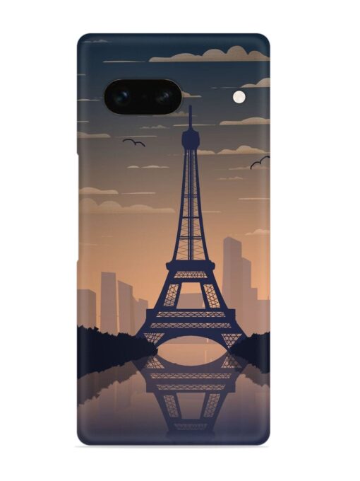 France Paris Eiffel Tower Gradient Snap Case for Google Pixel 7A Zapvi