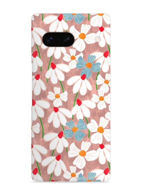 Abstract Petal Flowers Snap Case for Google Pixel 7A Zapvi