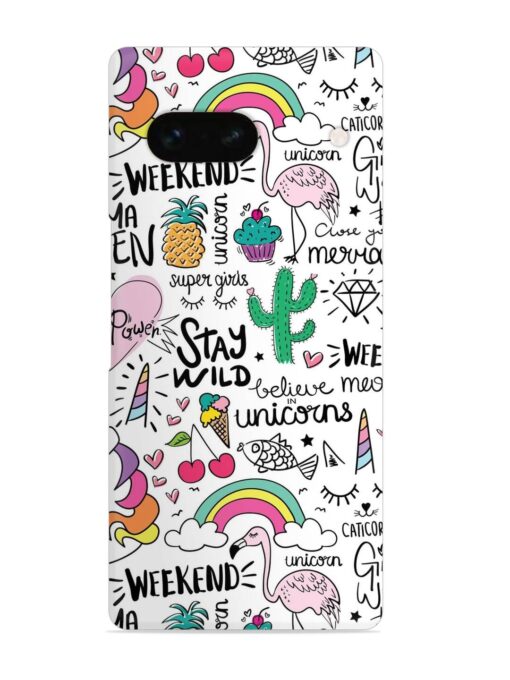 Unicorn Ice Cream Snap Case for Google Pixel 7A Zapvi