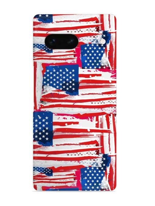 Usa Flag Seamless Snap Case for Google Pixel 7A Zapvi