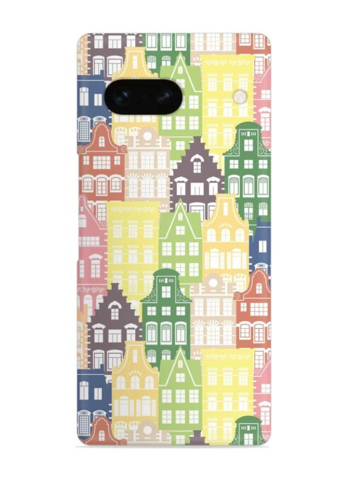 Seamless Shapes Pattern Snap Case for Google Pixel 7A Zapvi