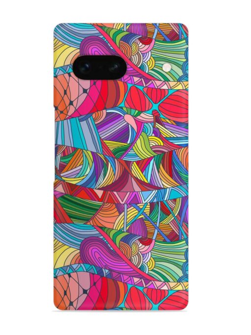 Seamless Patterns Hand Drawn Snap Case for Google Pixel 7A Zapvi