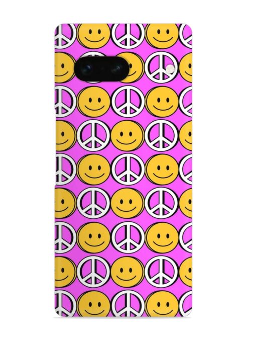 Smiley Face Peace Snap Case for Google Pixel 7A Zapvi