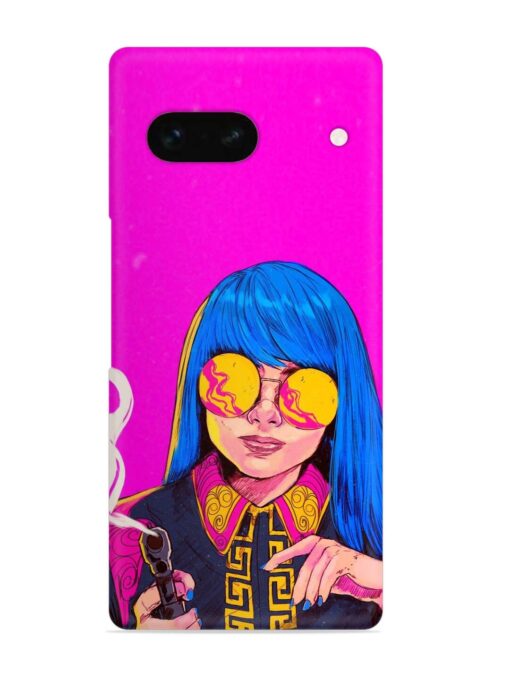 Aesthetic Anime Girl Snap Case for Google Pixel 7A Zapvi