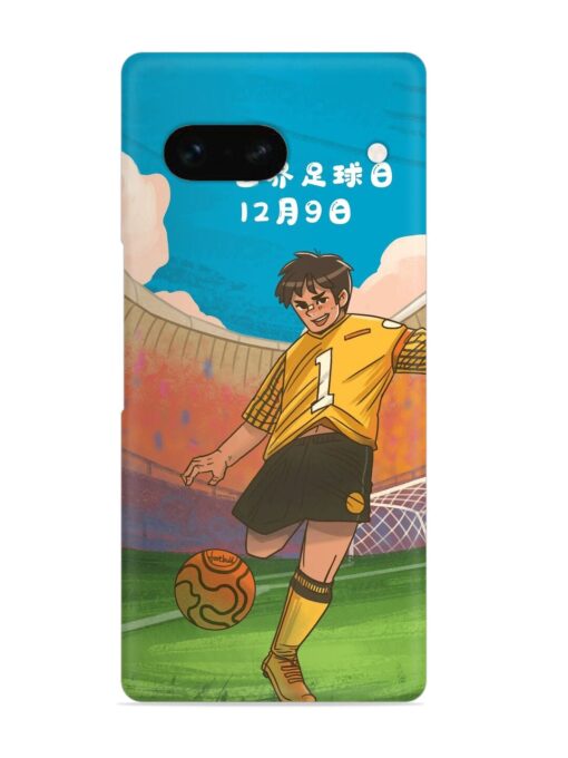 Soccer Kick Snap Case for Google Pixel 7A Zapvi