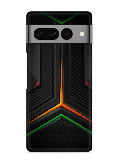 Orange Triangle Light Snap Case for Google Pixel 7 Pro Zapvi