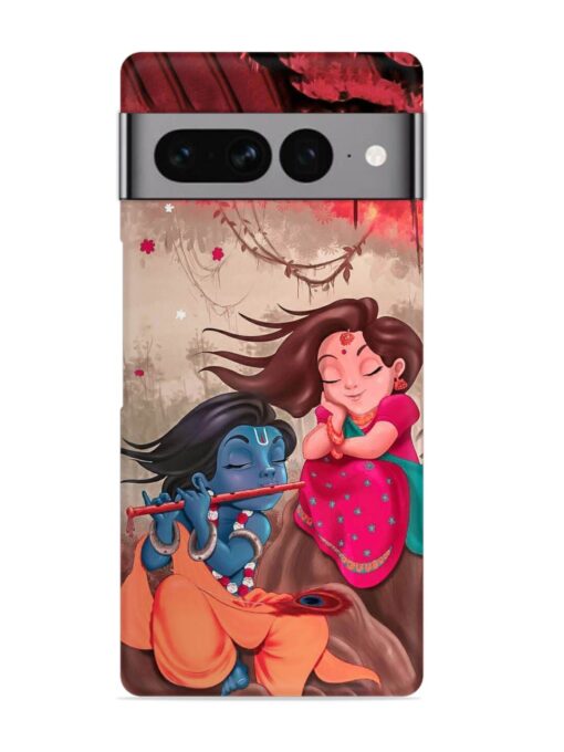 Radhe Krishna Water Art Snap Case for Google Pixel 7 Pro Zapvi