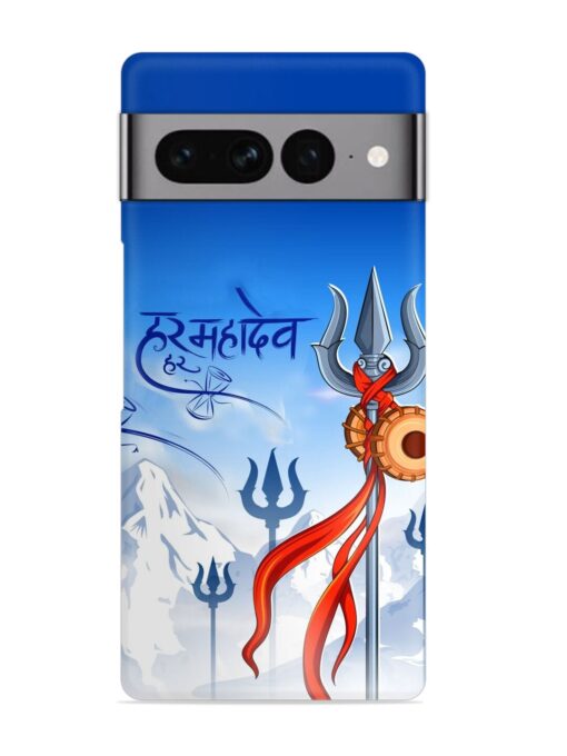 Har Har Mahadev Trishul Snap Case for Google Pixel 7 Pro Zapvi