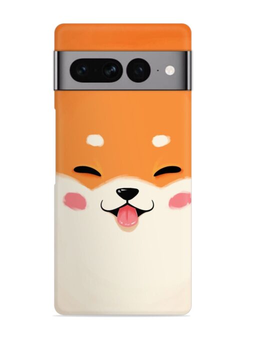 Cute Dog Face Vector Snap Case for Google Pixel 7 Pro Zapvi