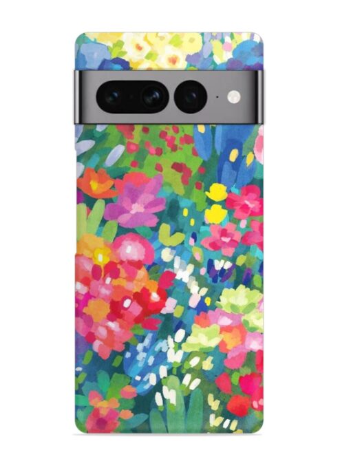 Watercolor Flower Art Snap Case for Google Pixel 7 Pro Zapvi