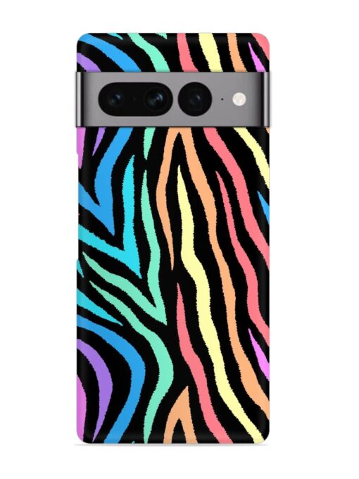 Colorful Abstract Zebra Snap Case for Google Pixel 7 Pro Zapvi