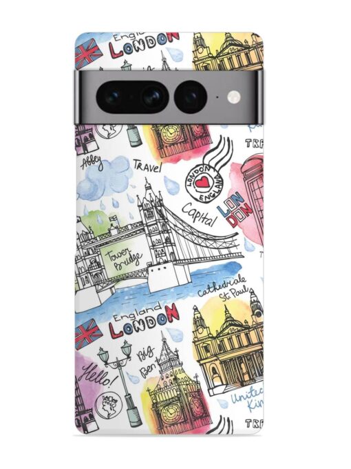 Vector London Landmark Snap Case for Google Pixel 7 Pro Zapvi