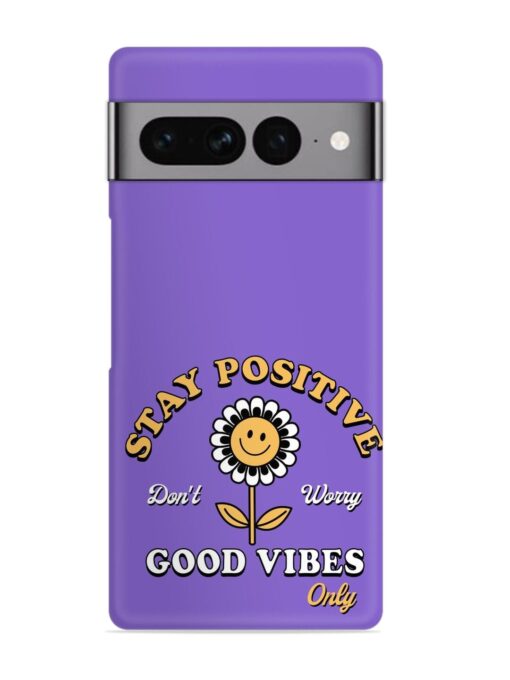 Retro Positive Flower Snap Case for Google Pixel 7 Pro Zapvi