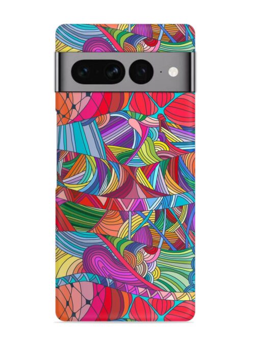 Seamless Patterns Hand Drawn Snap Case for Google Pixel 7 Pro Zapvi